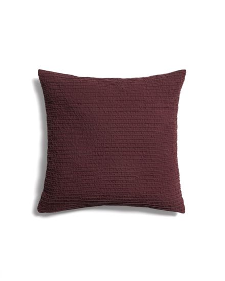 Чехол для подушки Tarilo из хлопка бордового цвета плиссированный, 50 x 50 см