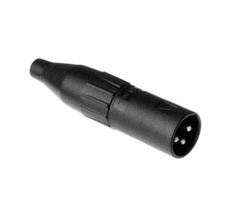 Amphenol AC3MCP - Разъем XLR, 3 контакта, штекер, штампованные контакты, корпус из термопластика
