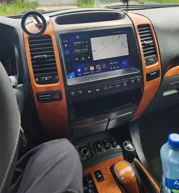 Магнитола для Lexus GX470 J120, Toyota Land Cruiser Prado 120 (климат на ШГУ, рамка тип 1) - Teyes CC4 монитор 9.2" 2K QLED на Android 14, Быстрейшая, Snapdragon 680, DSP, CarPlay, 4G SIM-слот