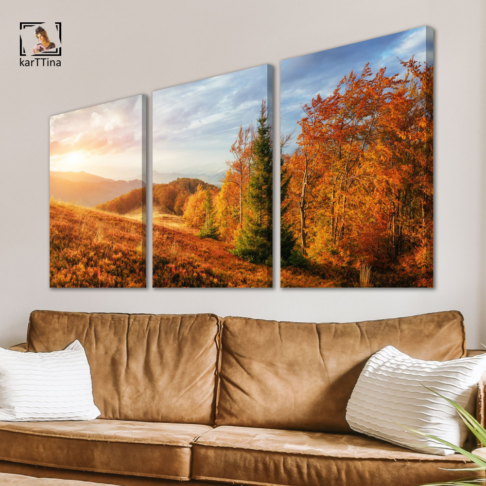 Картина karTTina "ОСЕННЯЯ СВЕЖЕСТЬ", 150 см х 70 см