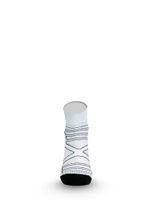 Носки Lasting RPC 098, microfiber+polypropylene, белый с черной подошвой и серой полоской, размер XL , RPC098-XL