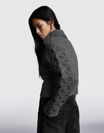 Женский трикотажный кардиган на молнии - BERSHKA