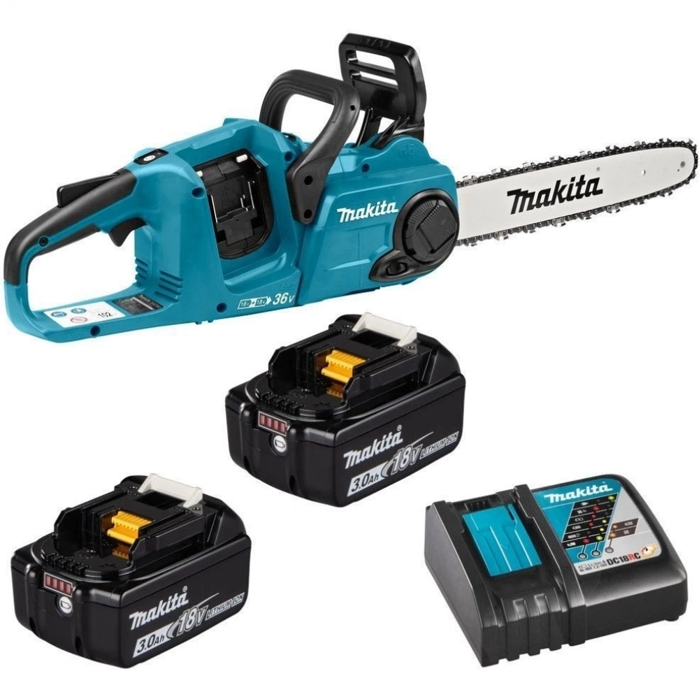 Пила цепная аккумуляторная Makita DUC353RF2 1100Вт шина:14" (35cm), 2 аккум. 6Ач ЗУ