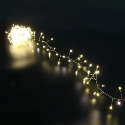 Гирлянда для дома 5,0 м 350 ламп LED «Мишура», IP-40, Теплый белый
