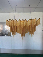 Pendant design lamp Stream by Terzani Long (Silver)