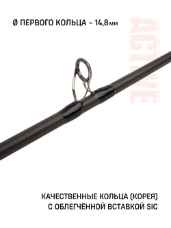 Удилище фидерное "ACTIVE FEEDER", тест до 150 г, 3,60 м, 3+3, (1,5oz - стекл., диам. 2,2)