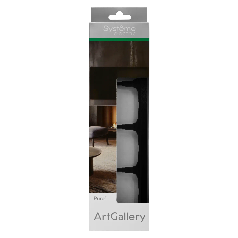 ARTGALLERY PURE 4-постовая РАМКА, МЕТАЛЛ ОНИКС