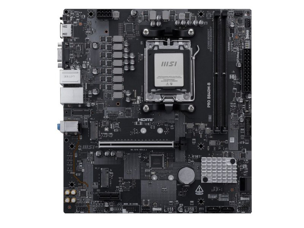 Материнская плата MSI Pro B840M-B, Socket AM5, AMD B840, mATX, RTL
