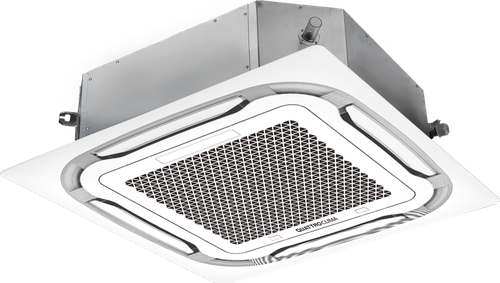 Сплит-система кондиционер кассетный Quattroclima QV-I36CG/QN-I36UG/QA-ICP10 на 100 м²