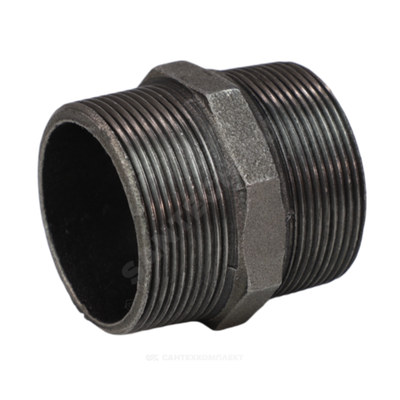 Ниппель прямой чугун Ду 40 (1 1/2") НР Fittex PLUS