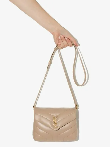 Сумка Saint Laurent Loulou Toy бежевый