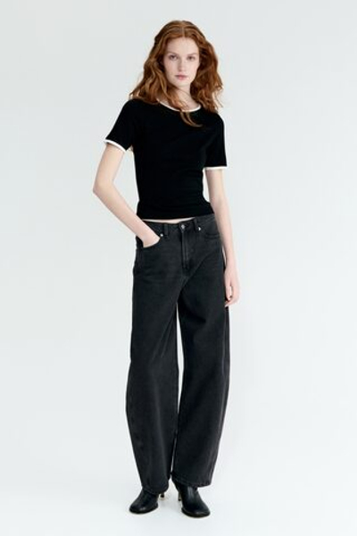 Тонкая трикотажная футболка — стандартная длина, приталенный крой - H&M