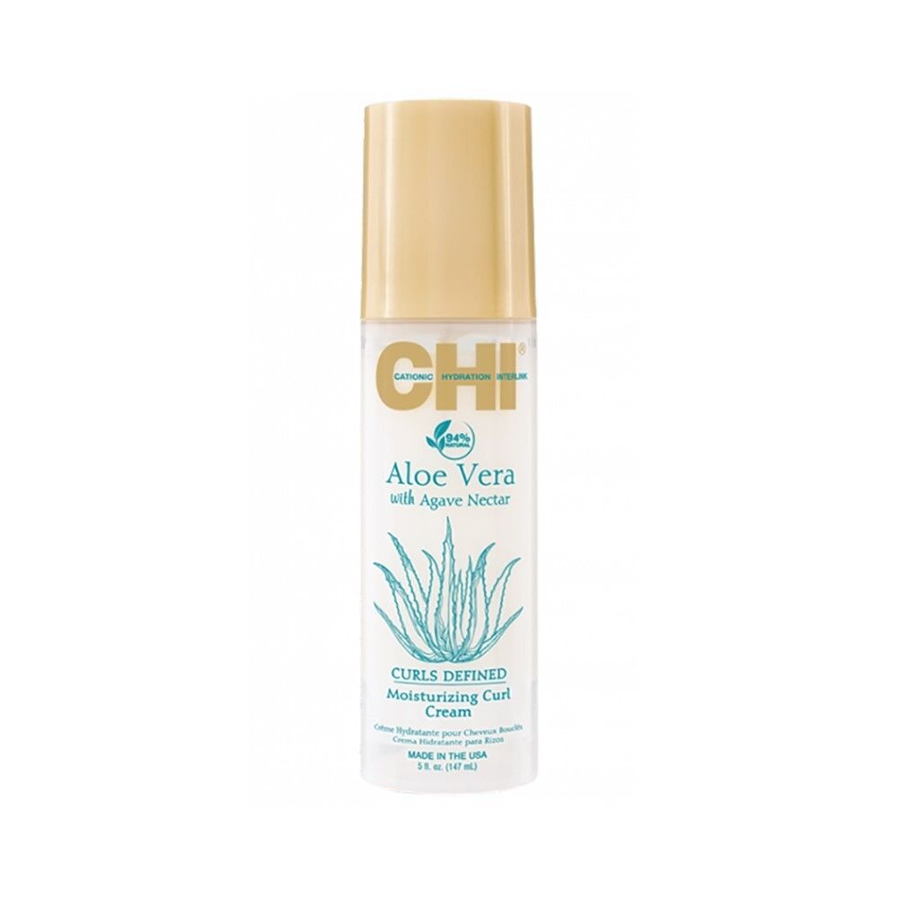 CHI Aloe Vera Увлажняющий крем для вьющихся волос с экстрактом шелка, 147 мл