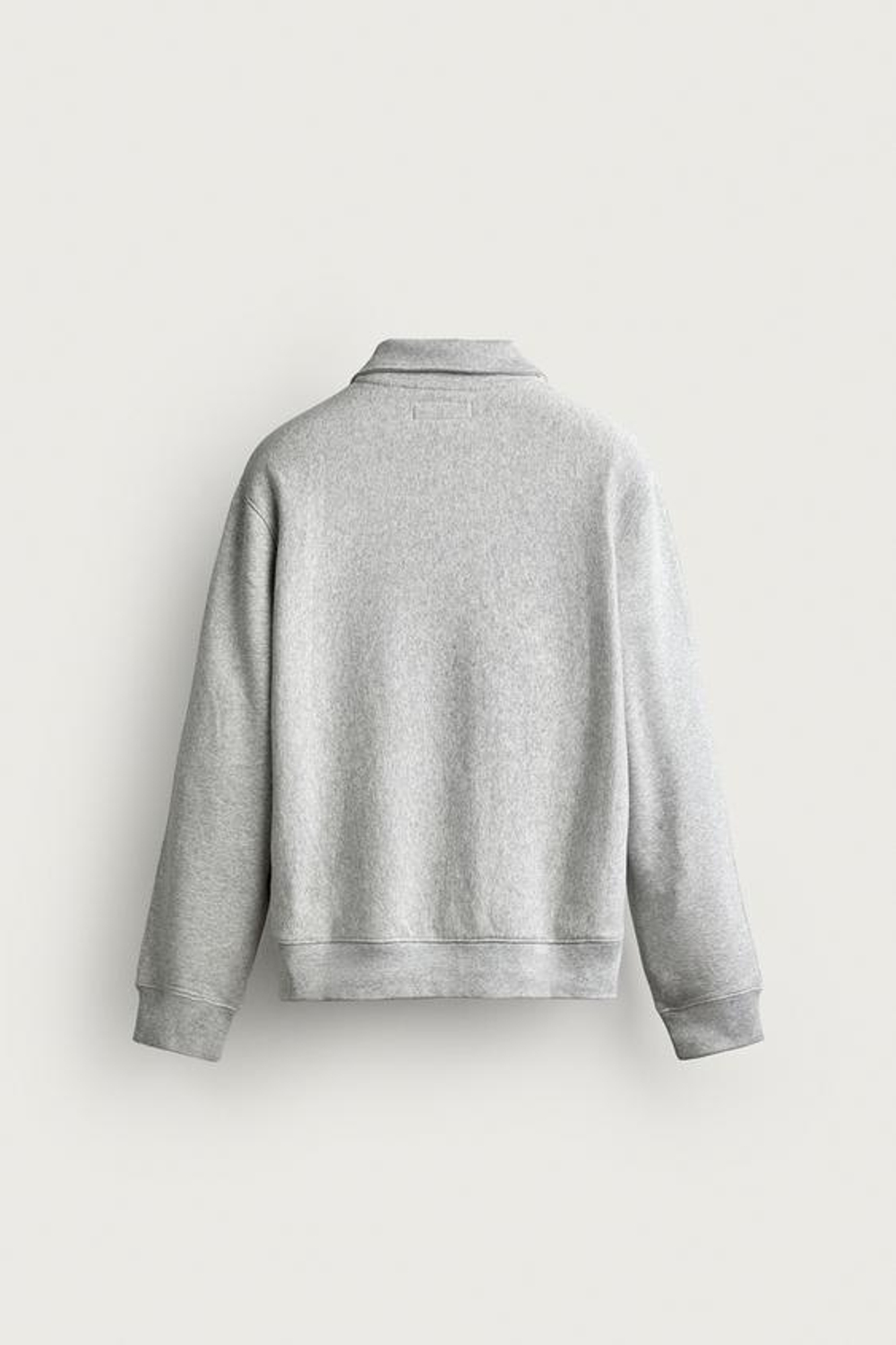ZARA - FRUIT OF THE LOOM™ ТОЛСТОВКА С ЗАСТЕЖКОЙ НА ЧЕТВЕРТЬ МОЛНИИ, СЕРЫЙ МЕЛАНЖ