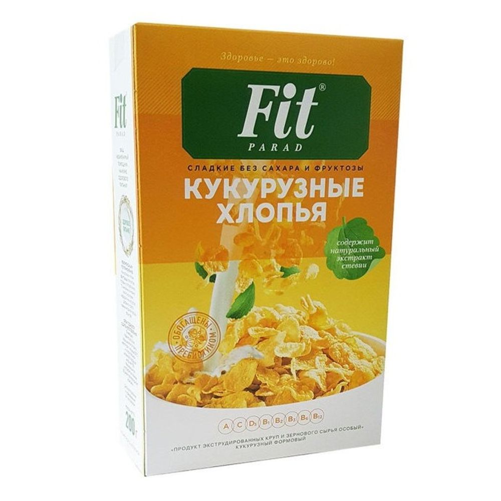 Кукурузные хлопья Fit Parad дой пак 200гр