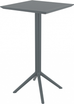Стол пластиковый барный складной Siesta Contract Sky Folding Bar Table 60, темно-серый