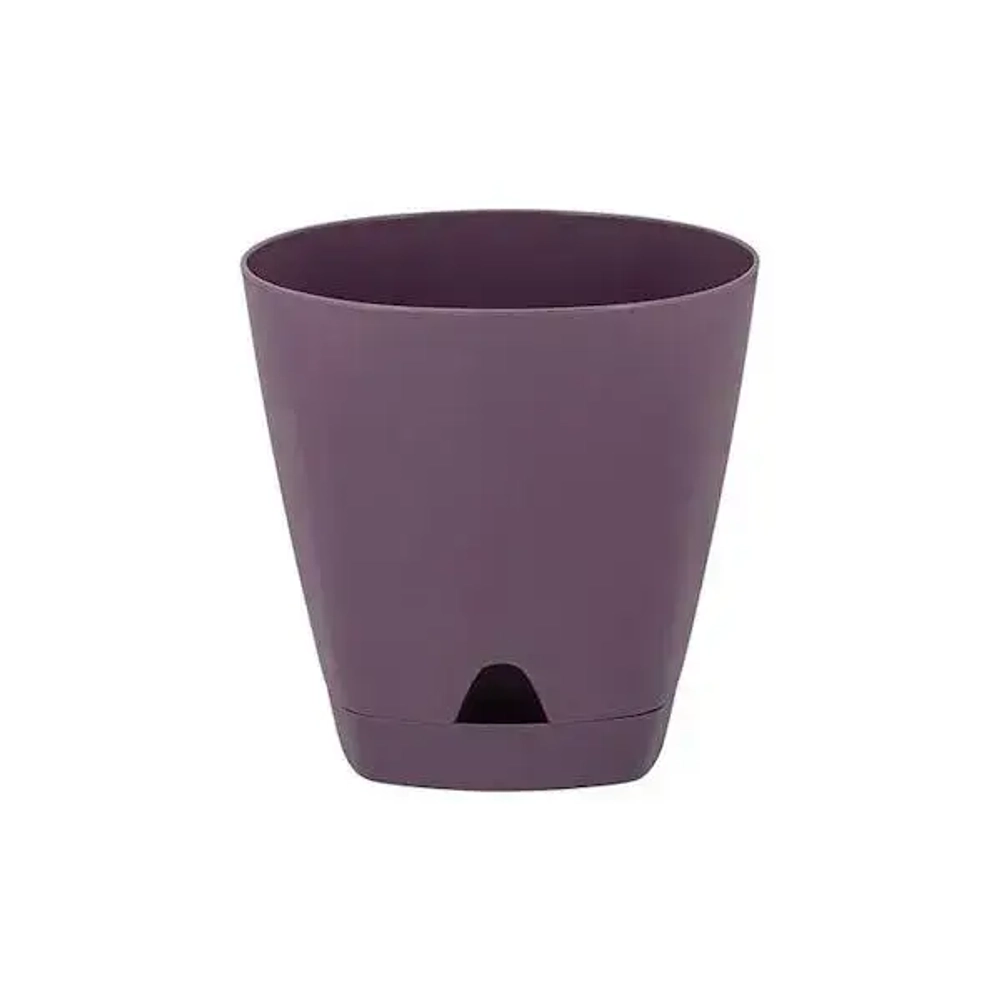 Горшок для цветов Амстердам D170 мм,5л с прикорневым поливом Морозная слива
