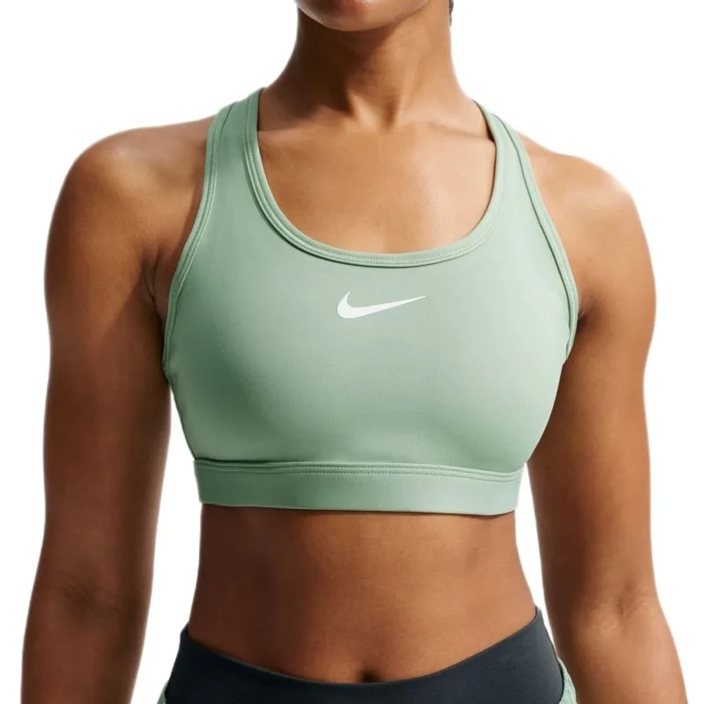 Теннисный бюстгальтер Nike Swoosh Medium Support Sports - steam/white