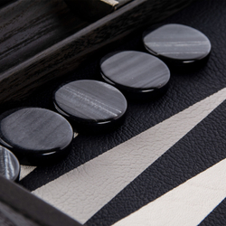Нарды BACKGAMMON Нарды с боковыми стойками Manopoulos Черный / Белый / Серый