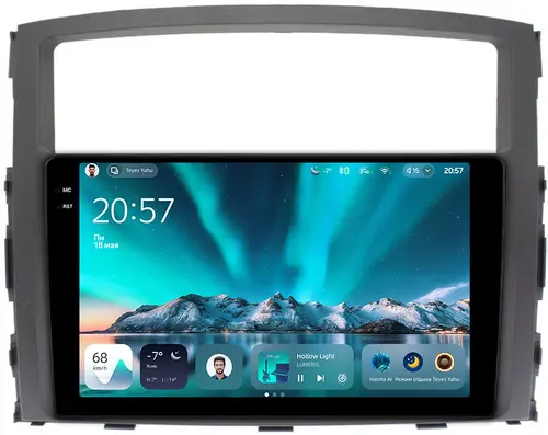Магнитола для Mitsubishi Pajero 4 2012-2022 (штатная КЗВ) - Teyes CC4 монитор 9.2" 2K QLED на Android 14, Быстрейшая, Snapdragon 680, DSP, CarPlay, 4G SIM-слот