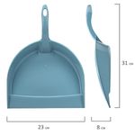 Совок для мусора, низкая рукоятка, пластик, серо-голубой, "ИДЕАЛ", эконом IDEA, М 5190