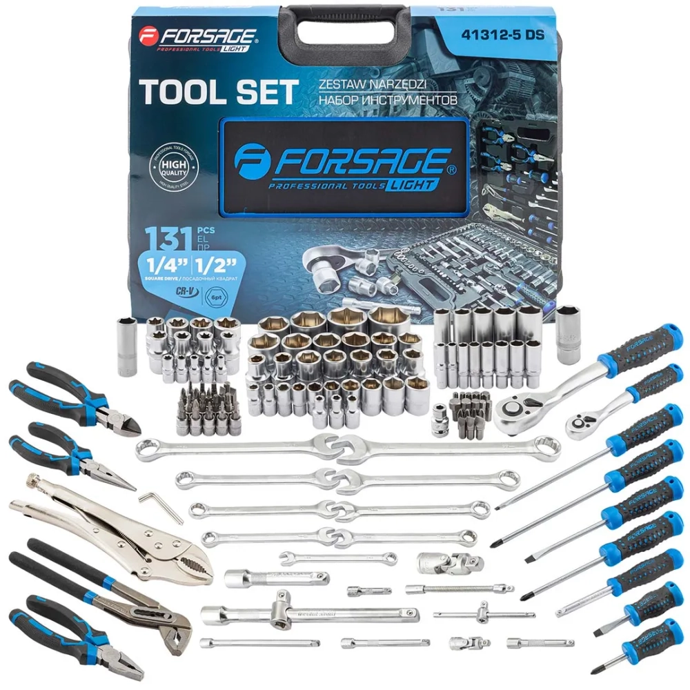 Набор инструментов 131пр. Forsage LIGHT F LIGHT-41312-5 DS