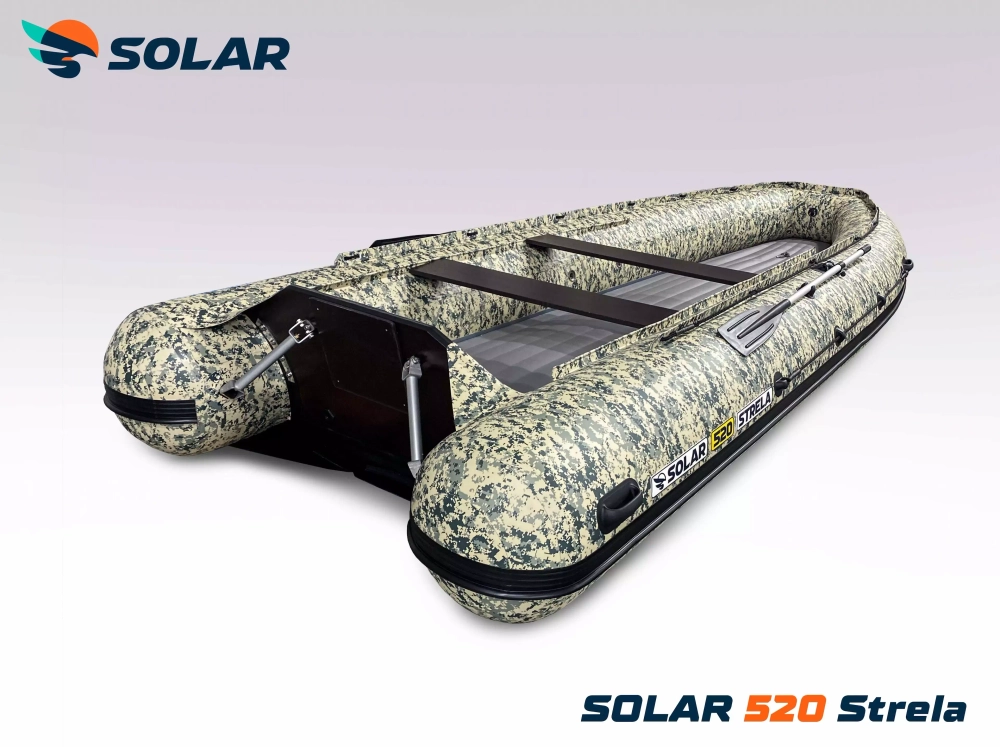 Лодка надувная моторная solar-520 strela jet tunnel