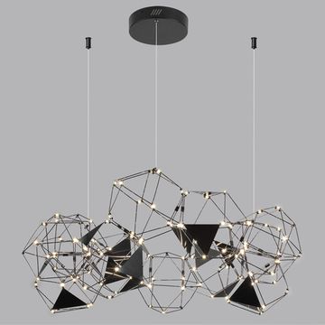 Люстра подвесная 56W 4000К 5087/56L чёрный хром Trellis Odeon Light