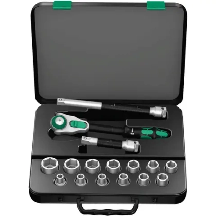 Набор головок с трещоткой Zyklop, 1/2" 8100 SC WERA 05003454001