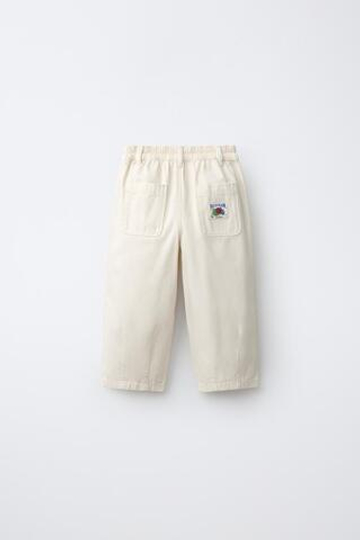 ZARA - FRUIT OF THE LOOM™ БРЮКИ-БАЛЛОНЫ, ЭКРЮ