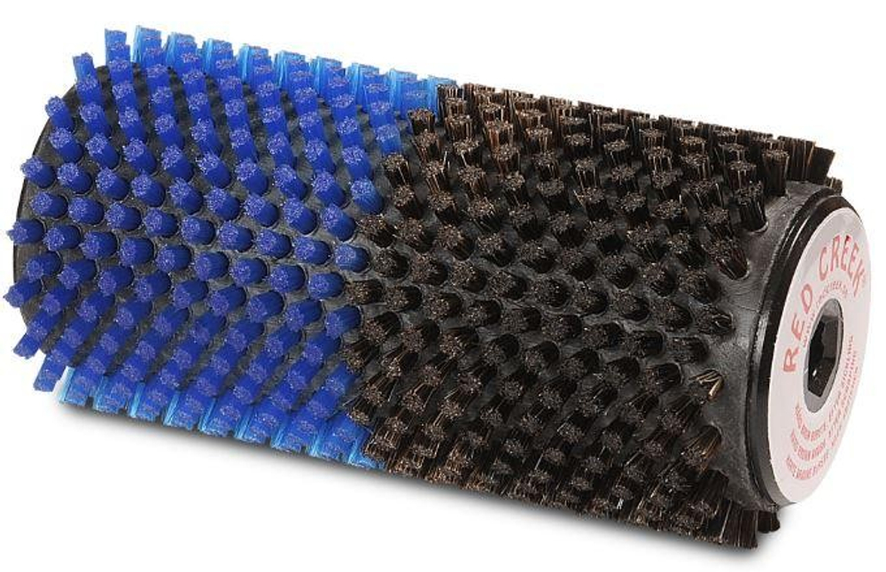 Роторная щётка RED CREEK 2167 140mm HORSEHAIR HARD/BLUE FINE кон.волос жестк./син. нейлон тонк.