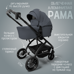 Модульная коляска BubaGO Lotta Thermo 3в1