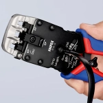 Инструмент для опрессовки штекеров типа Western чернёные 200 мм Knipex 97 51 12 SB