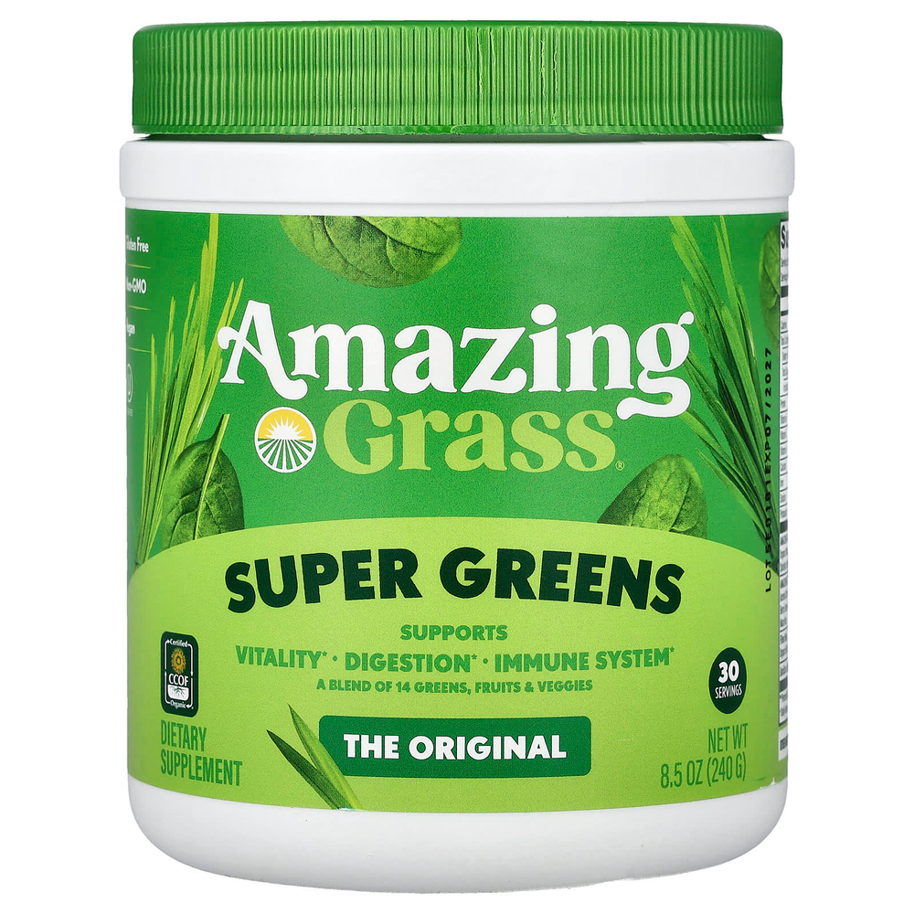 Amazing Grass, Super Greens, суперзелень, 240 г (8,5 унции)