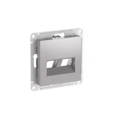 Накладка двойная для информационных функций типа Keystone Systeme Electric AtlasDesign Алюминий ATN000390