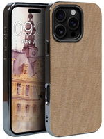 Дизайнерский чехол для IPHONE 16 PRO MAX с мягкой тканевой поверхностью