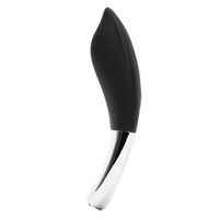 Чёрный вибромассажёр в трусики 8,9см с пультом ДУ Fifty Shades of Grey Relentless Vibrations Remote Panty Vibrator