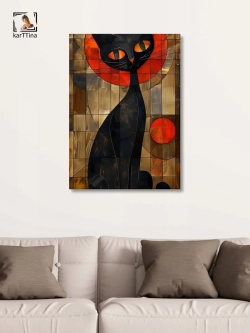 Картина Кот на закате модульная 50x70см 1шт.