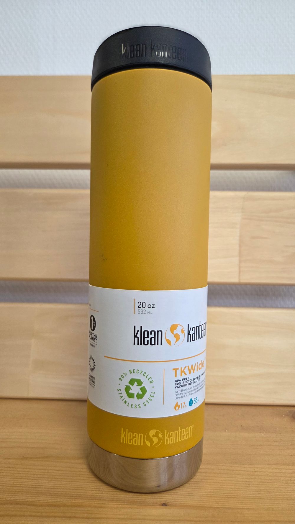 Термокружка Klean Kanteen TKWide Cafe Cap 20oz (592 мл) Marigold (мелкие потертости, царапины)