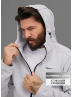 Спортивный костюм с прямыми брюками с капюшоном летний