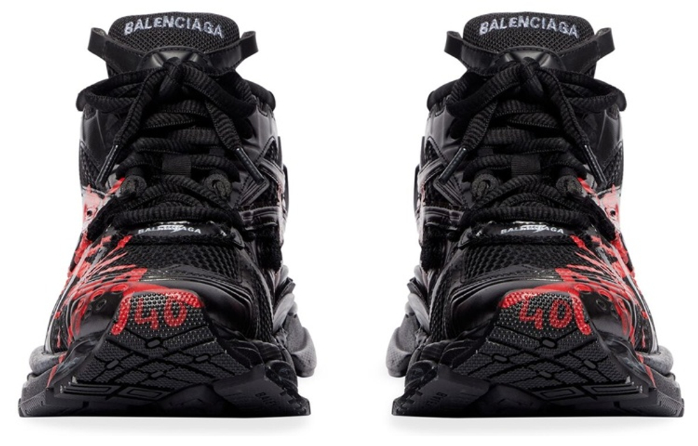 Balenciaga Runner Graffiti Black Red
