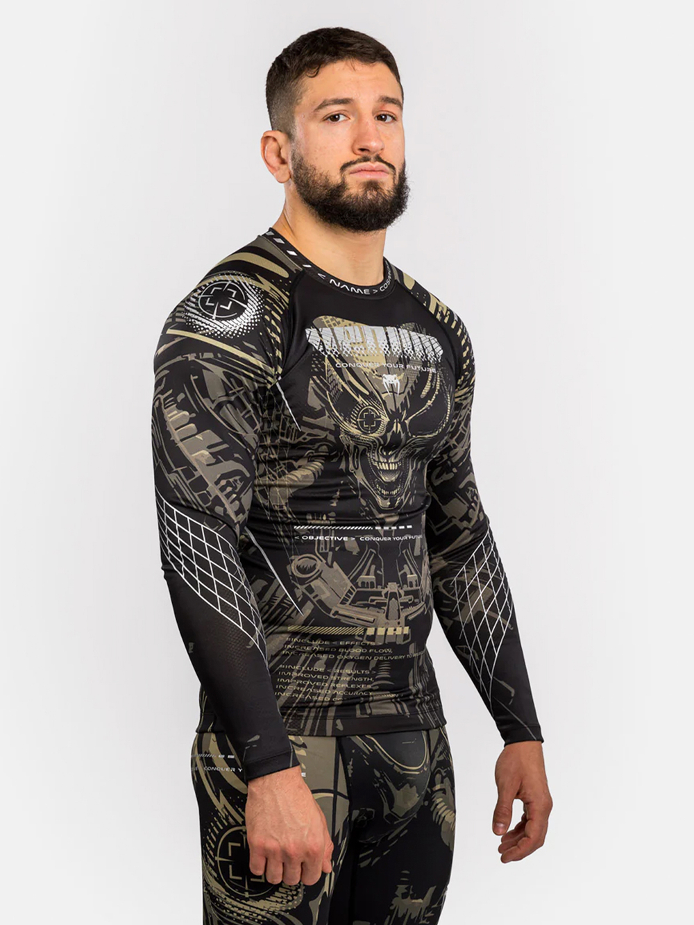 Шорты компрессионные Venum Midnight Fury Black/Grey/Silver