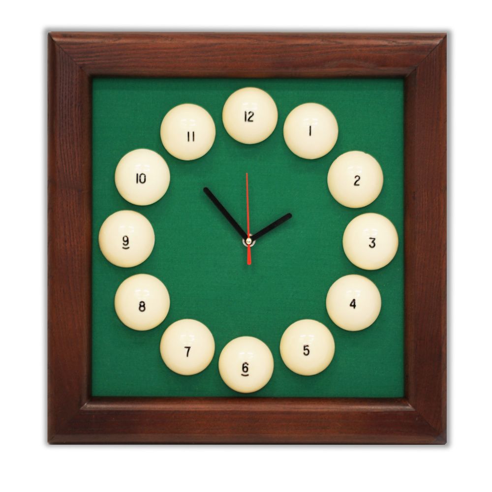 Часы Квадрат пирамида ясень/сукно (№2,Manchester 45 Yellow green ш1,98м)