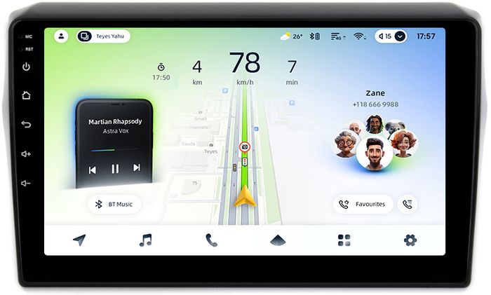 Магнитола для Suzuki Swift 5 2016-2023 (рамка глянцевая) - Teyes CC4L монитор 10.1" IPS, Android 14, Быстрая, Snapdragon 662, CarPlay, 4G SIM-слот