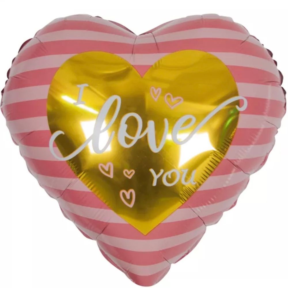 Шар фольгированный I love you