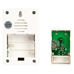 Звонок дверной Intro MP103S беспроводной LED подсветка IP44 150 м серебряный 38 мелодий | Intro