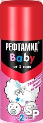 Аэрозоль от комаров для всей семьи «Рефтамид» (Ваву)100мл