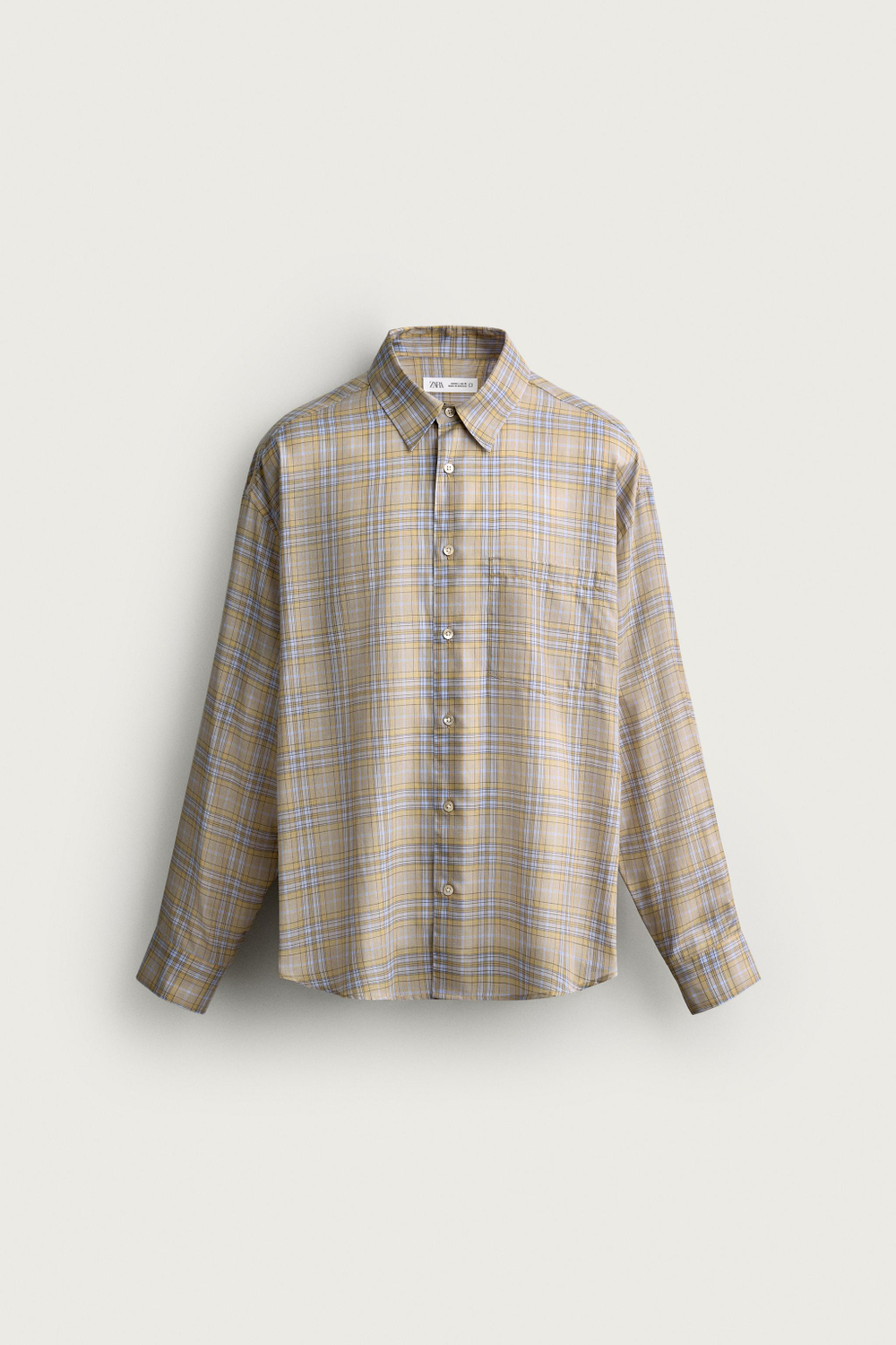 РУБАШКА RELAXED FIT В КЛЕТКУ — ZARA · 2895/035
