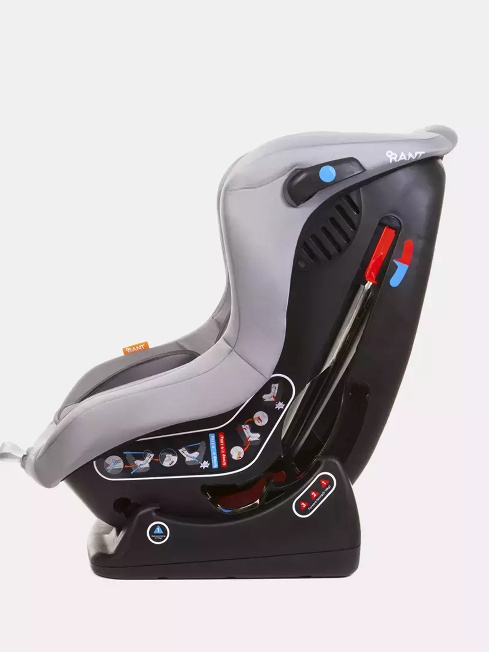 Автокресло LB-777 "Pilot" Safety line (Storm Grey) группа 0-1 (0-18 кг)