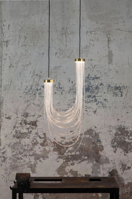 Pendant design lamp Double Cascade by Morghen Studio